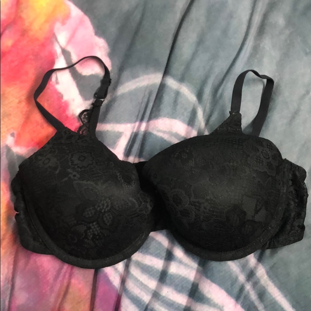 Lace padded underwire bra.